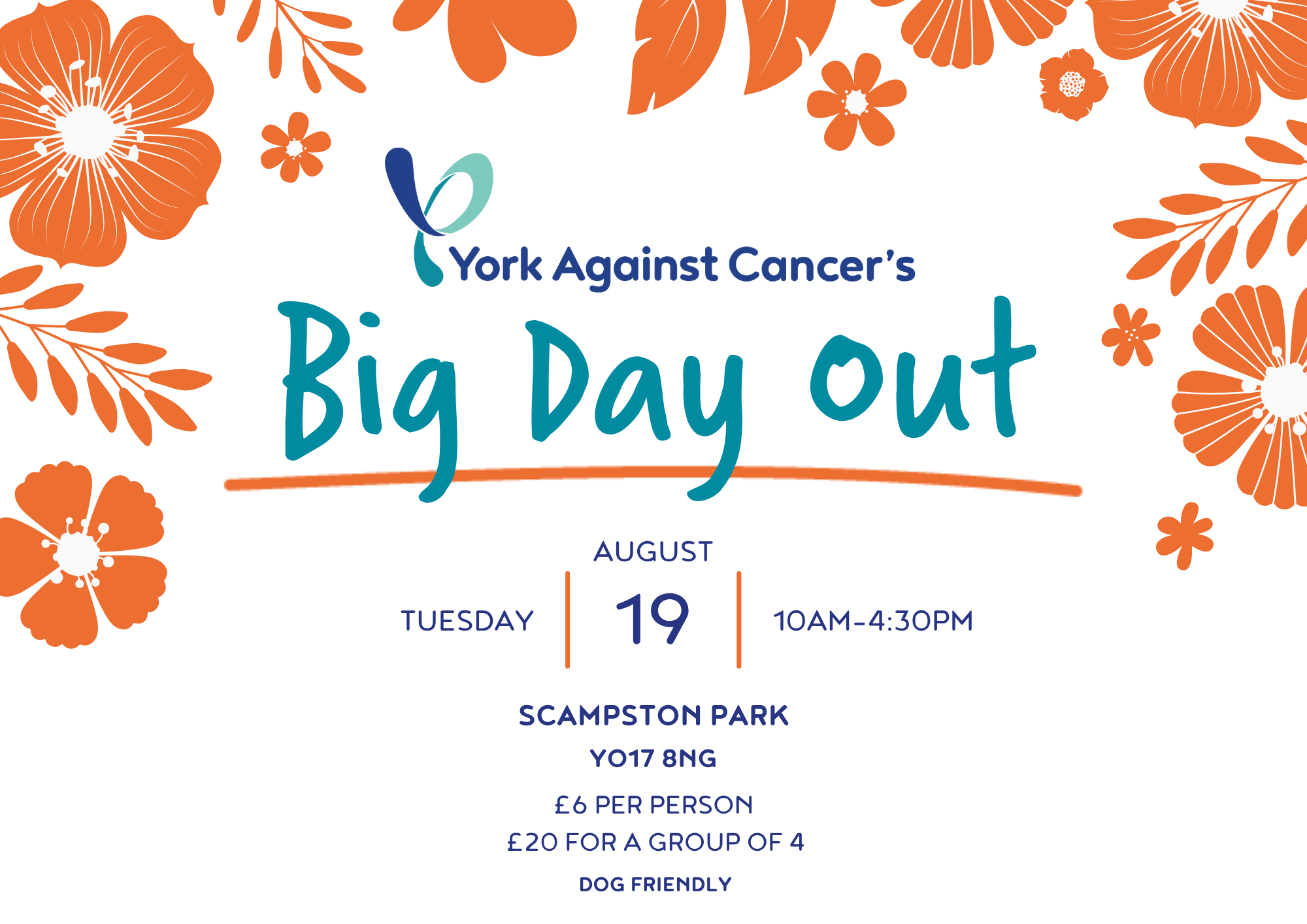 York Against Cancer's Big Day Out event day 19 August at Scampston Hall