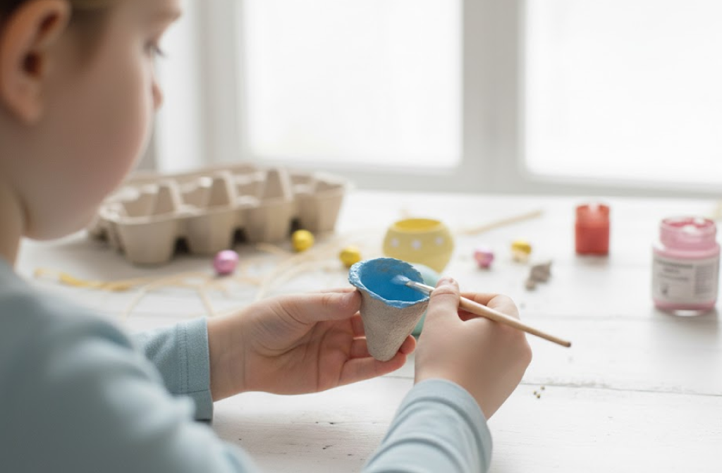 Paas-eierdopje-knutselen-met-kinderen-schilderen