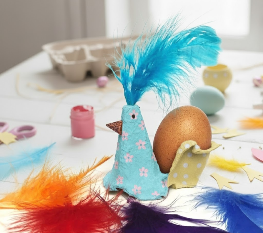 Paas eierdopje knutselen met kinderen (groep 1–4)