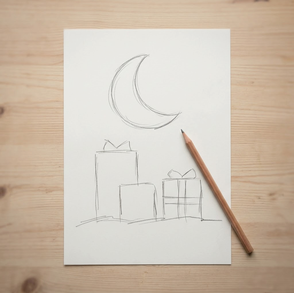 Stap 1 - Teken eerst een eenvoudig ontwerp