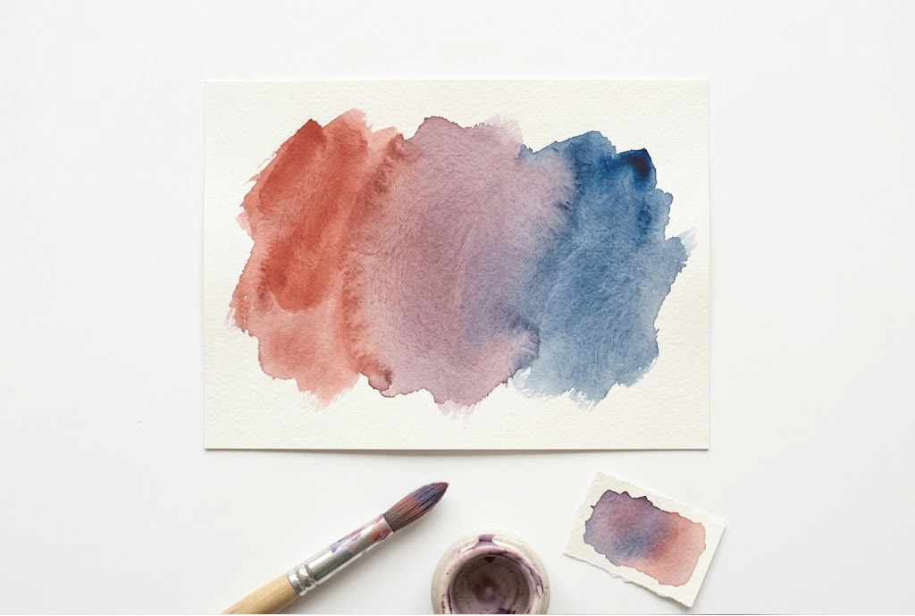 Kleuren mengen op papier