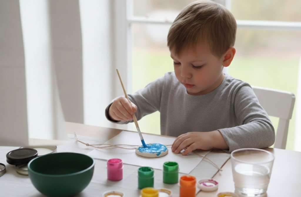 Zo maak je een hanger van zelfhardende klei schilderen