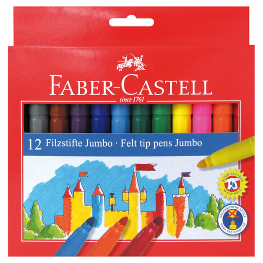 Faber-Castell Jumbo felt-tip pens