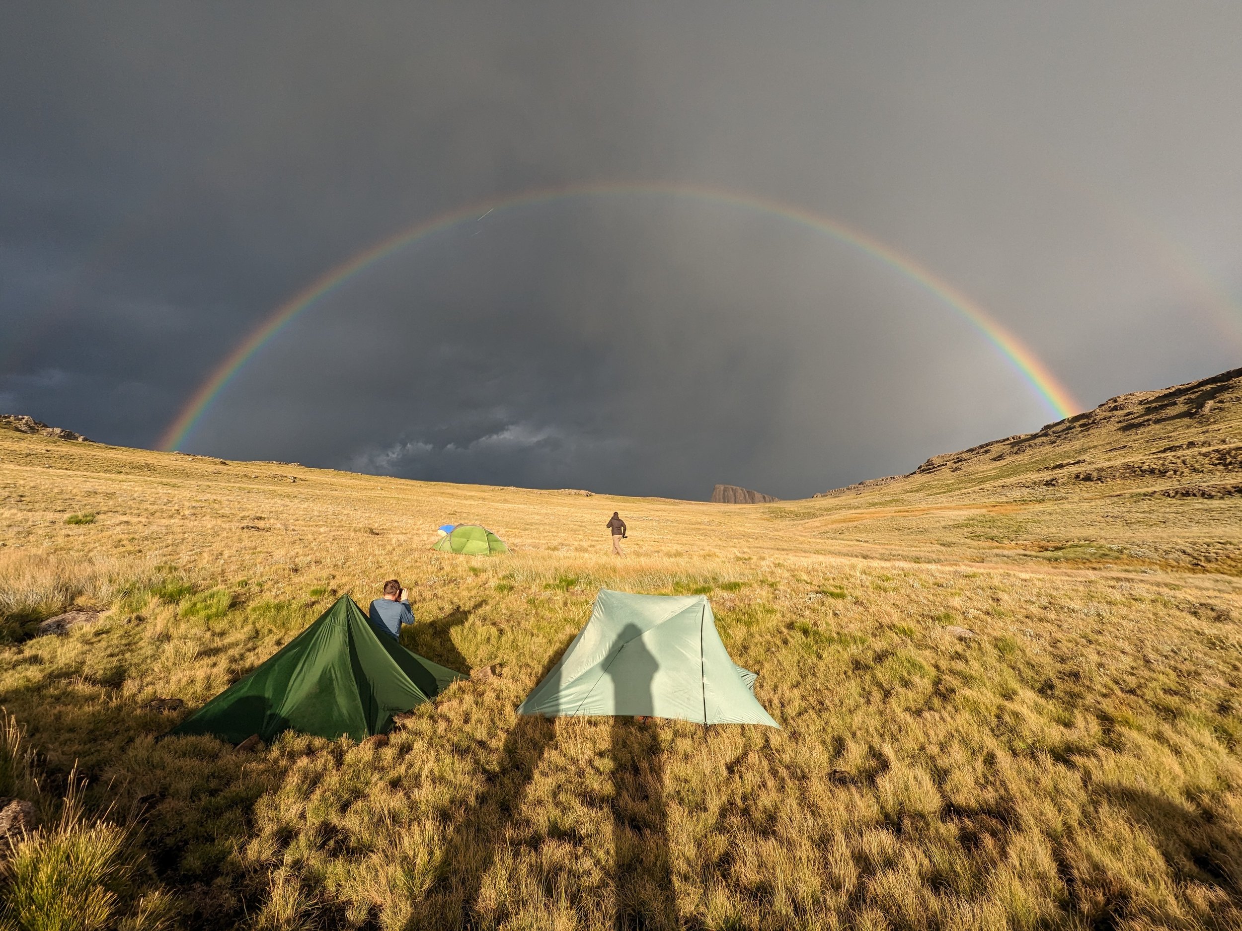Double Rainbow over Camp