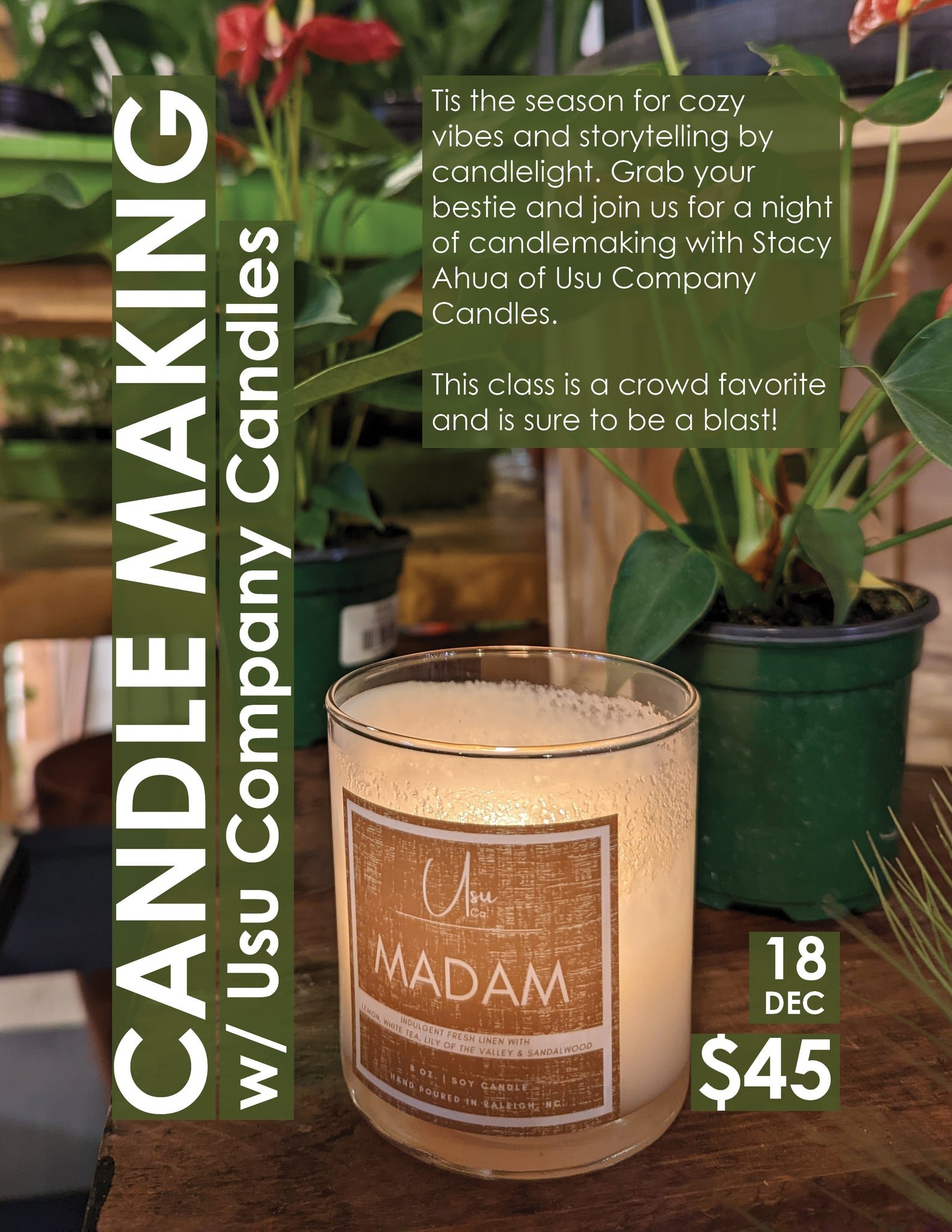 Organic Soy Wax Candle Workshop [Class in Online] @ Coastal Design  Workshops LLC
