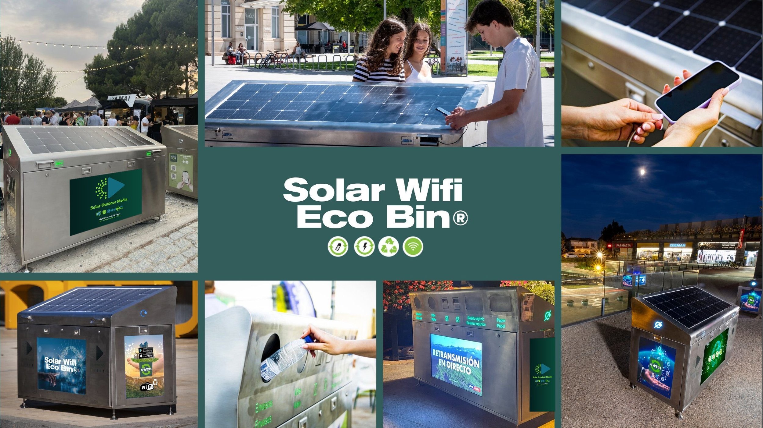 Solar Wifi Eco Bin® Einsatzbereiche