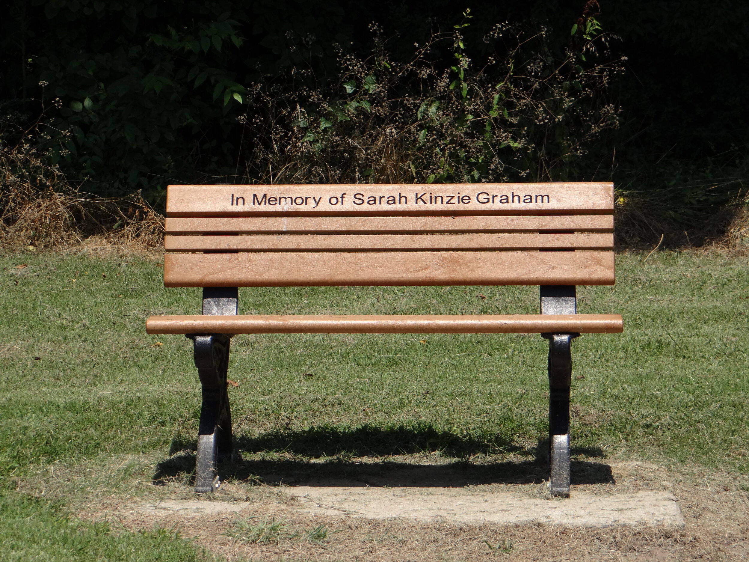 Arrow Mines - Sarah Graham Memorial Bench