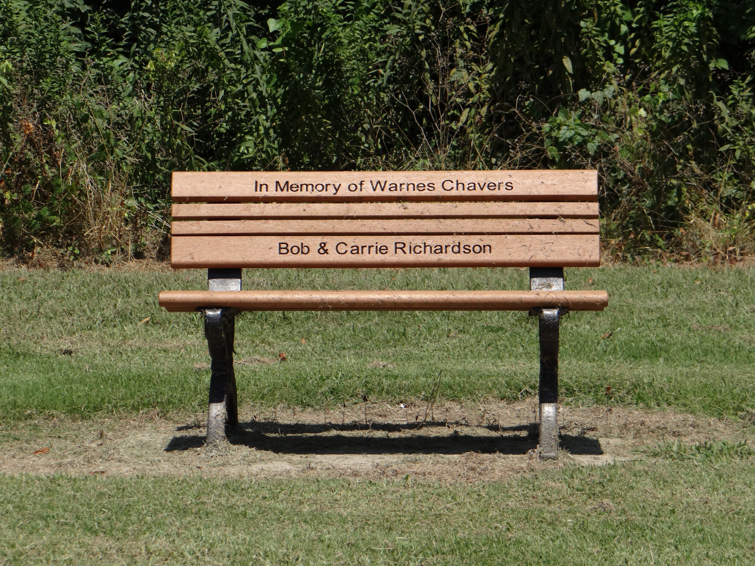 Arrow Mines - Warnes Chavers Memorial Bench