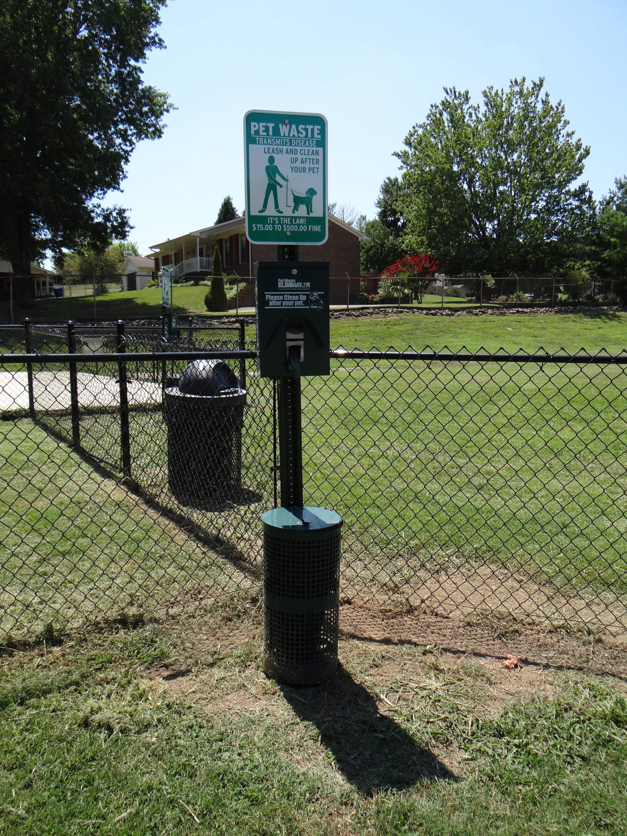 Dog Park - Pet Waste Receptacle