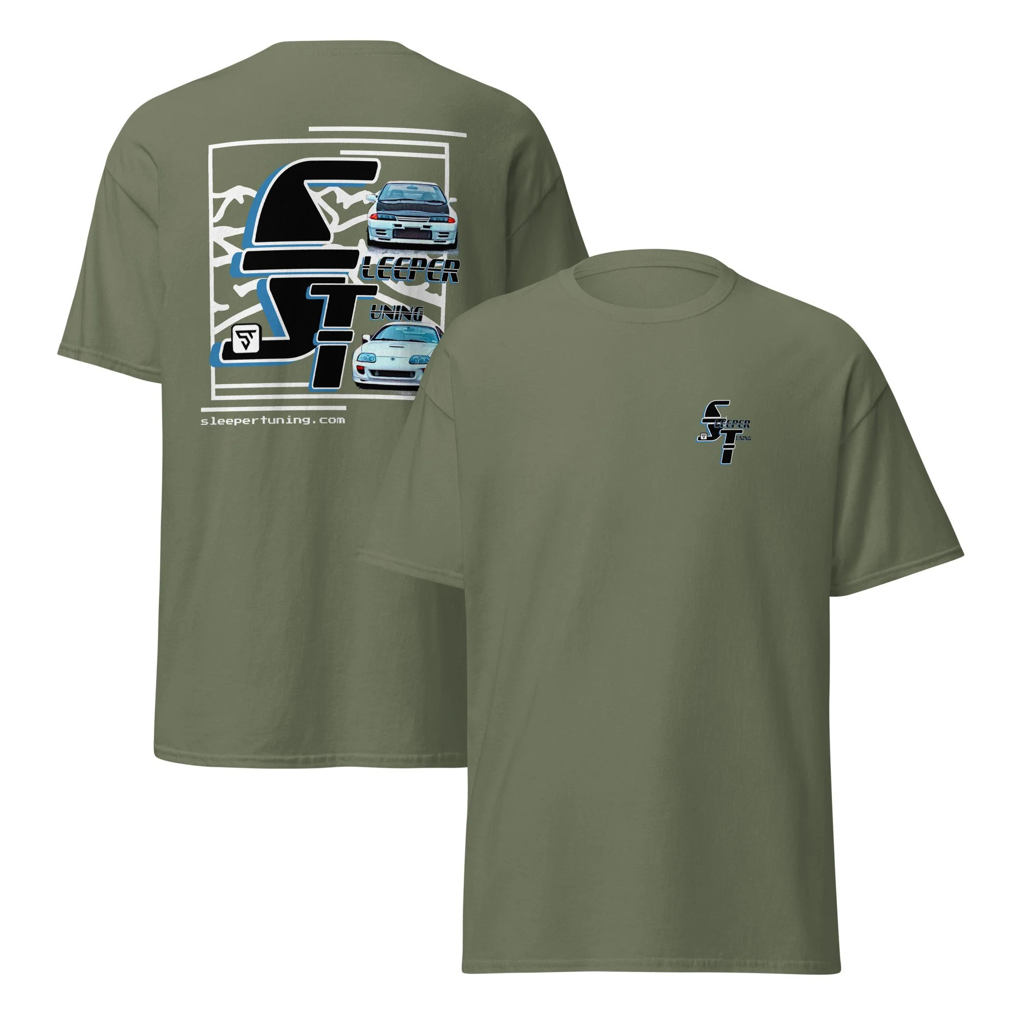unisex-classic-tee-military-green-front-and-back-68640c405844d.jpg