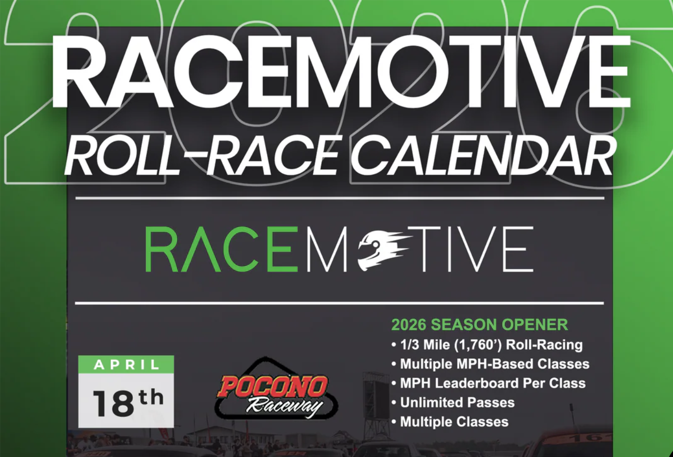 2026 Racemotive Season Opener Roll Race