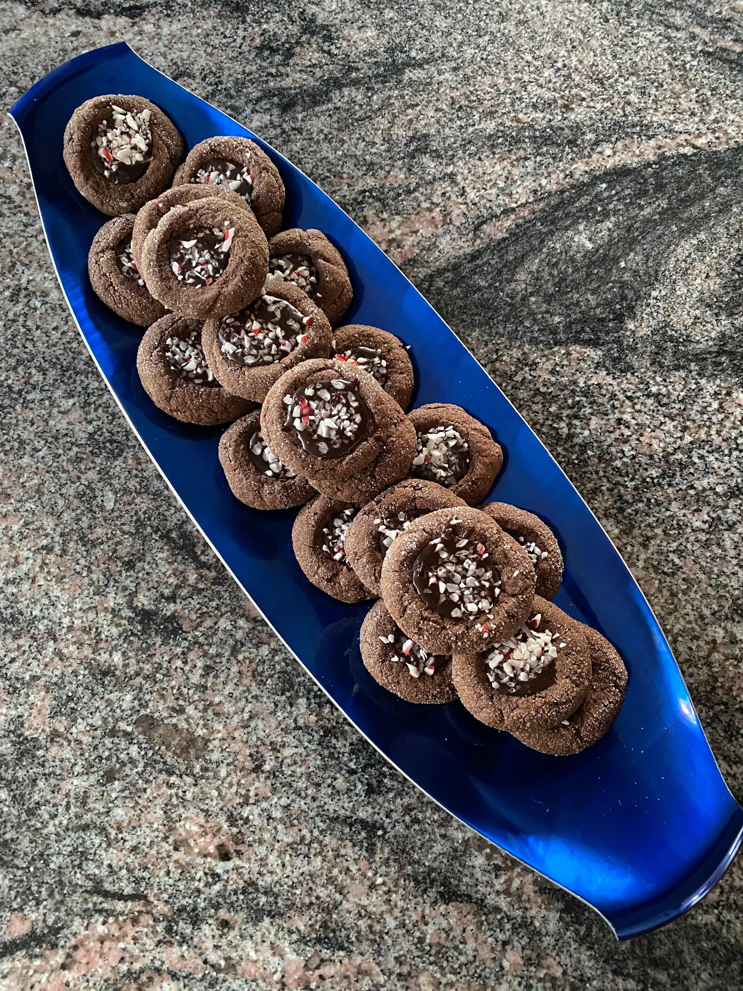 Recipes: Chocolate Peppermint Thumbprints