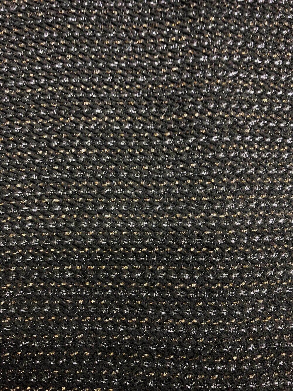 Tissus en ligne : Tissu Tweed Lurex Noir Multicolore - Mercerine