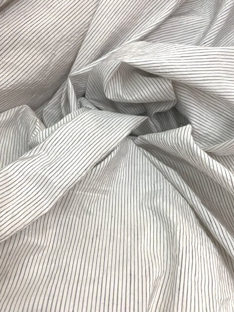 striped silk taffeta fabric - drape
