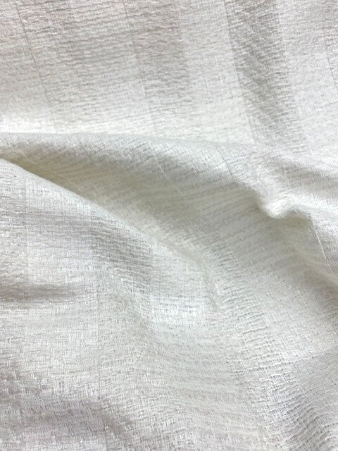 Tweed white chevron fabric - draped