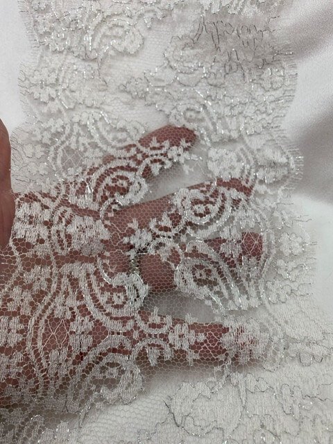 Ruban Dentelle Blanc 18,29 M - Bordure Florale Vintage En Polyamide - Pour Couture, Mariage, Décoration DIY