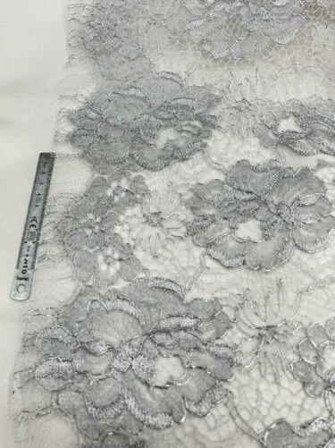 Silver calais lace - festoon measures