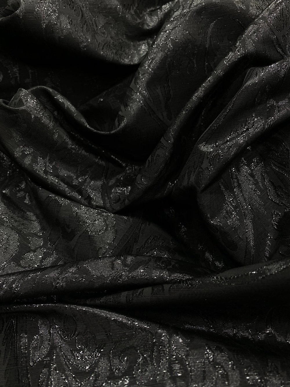 Tissu Nubuck noir - Tissus