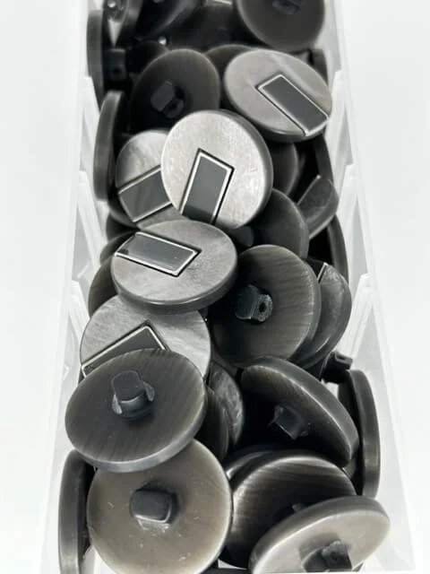 Bouton gris rectangle moyen - entier