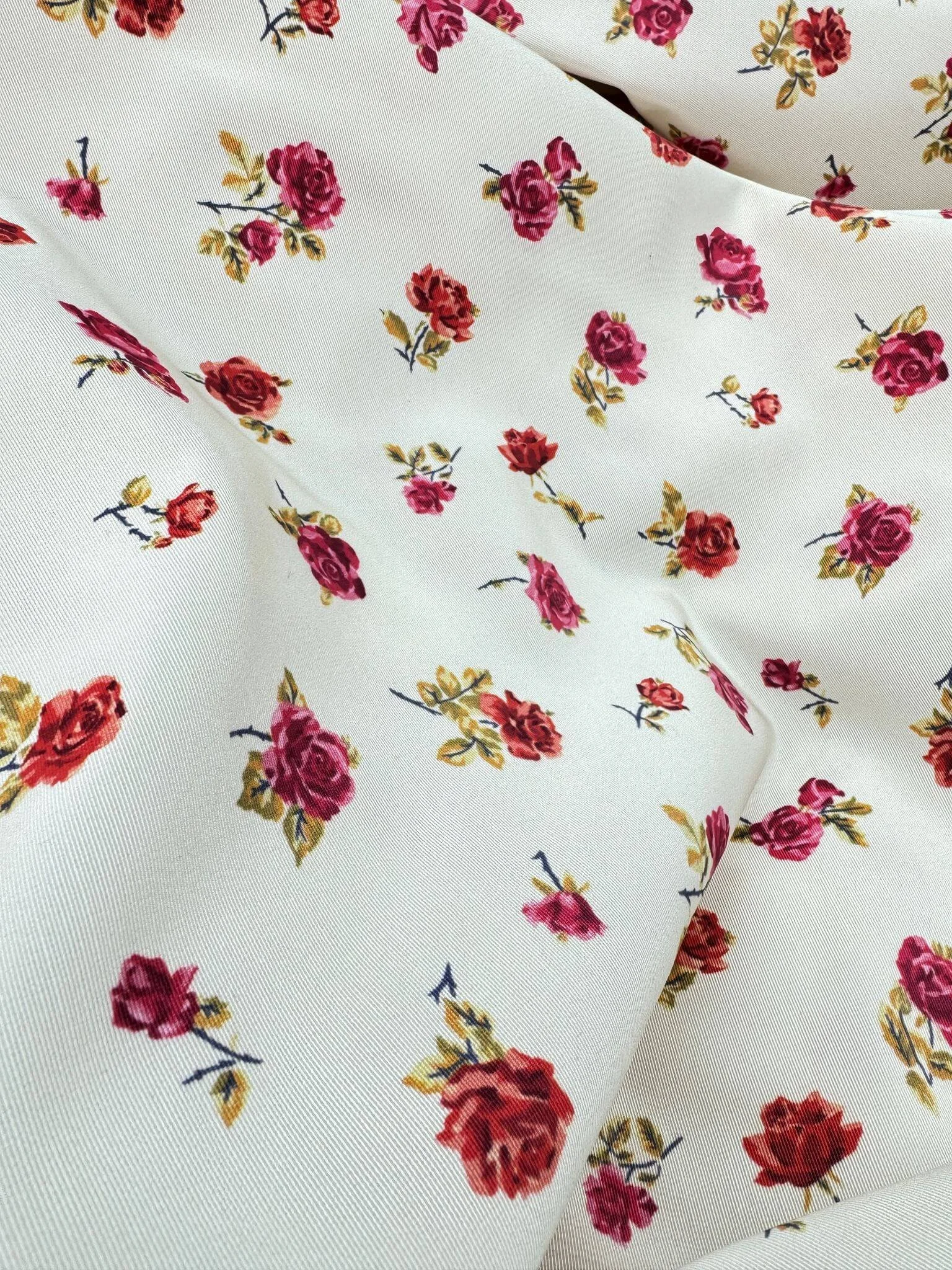 Tissu faille de viscose imprimé-entier