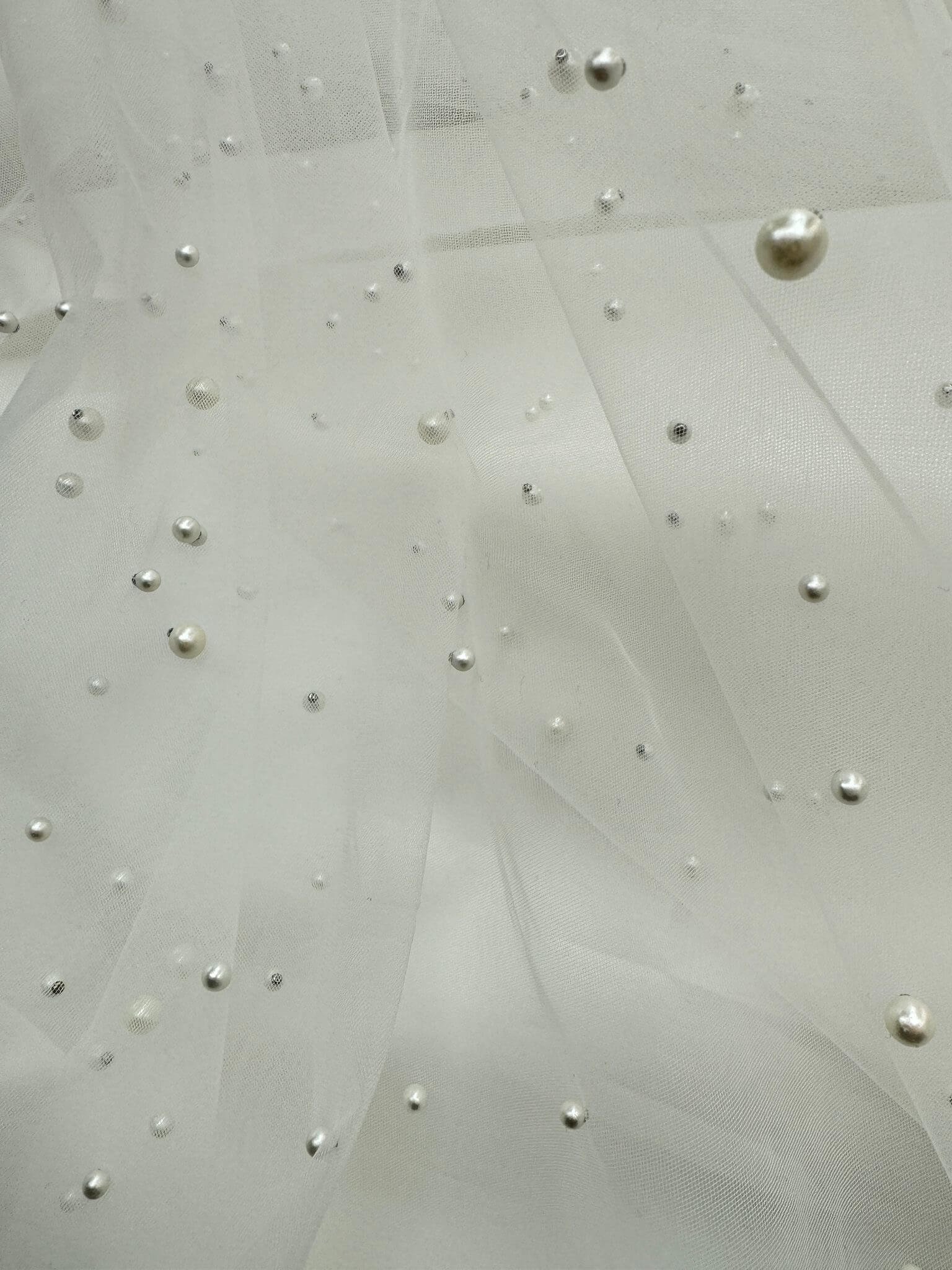 Tulle perlé Perla
