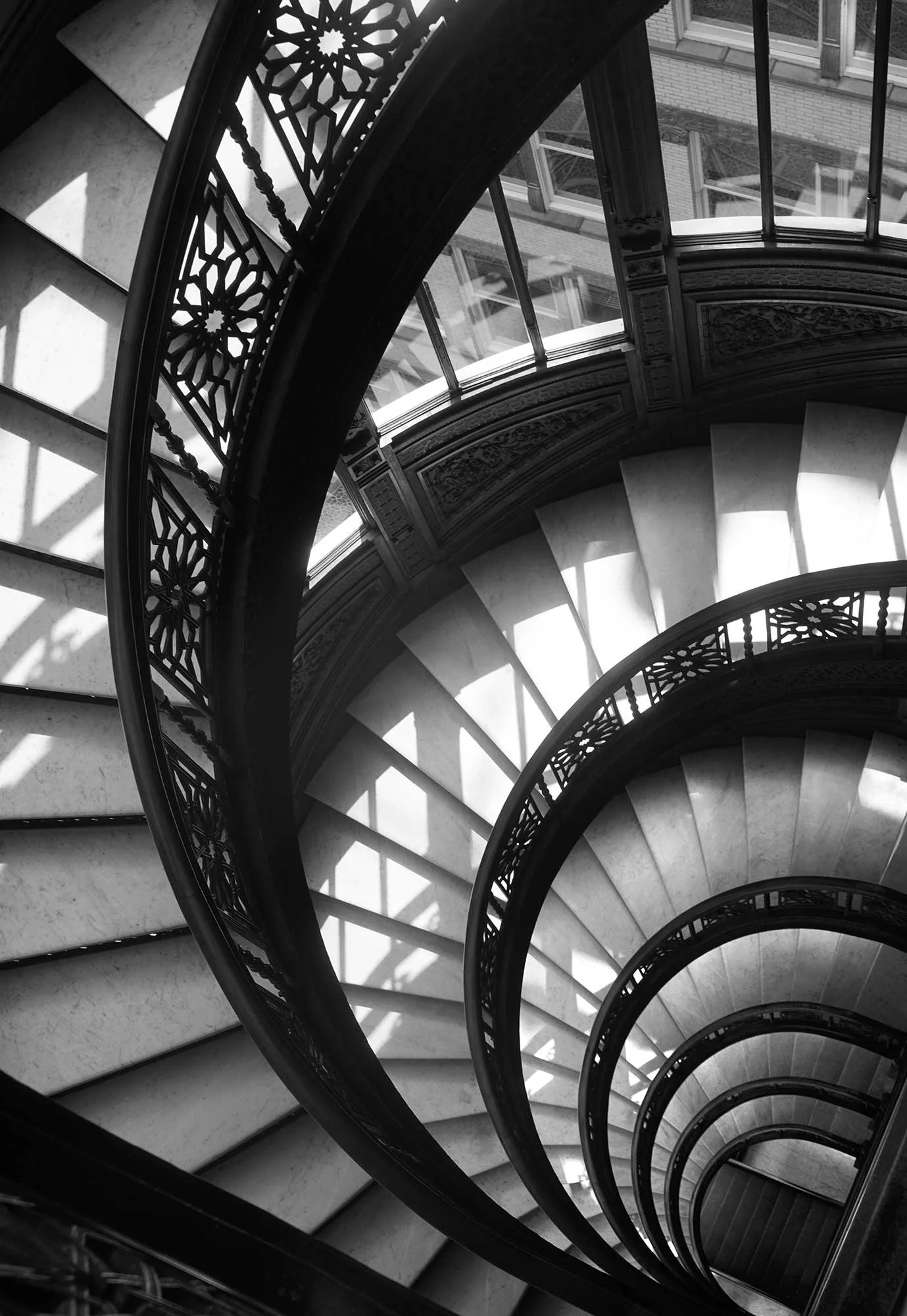 rookery building staircase, chicago