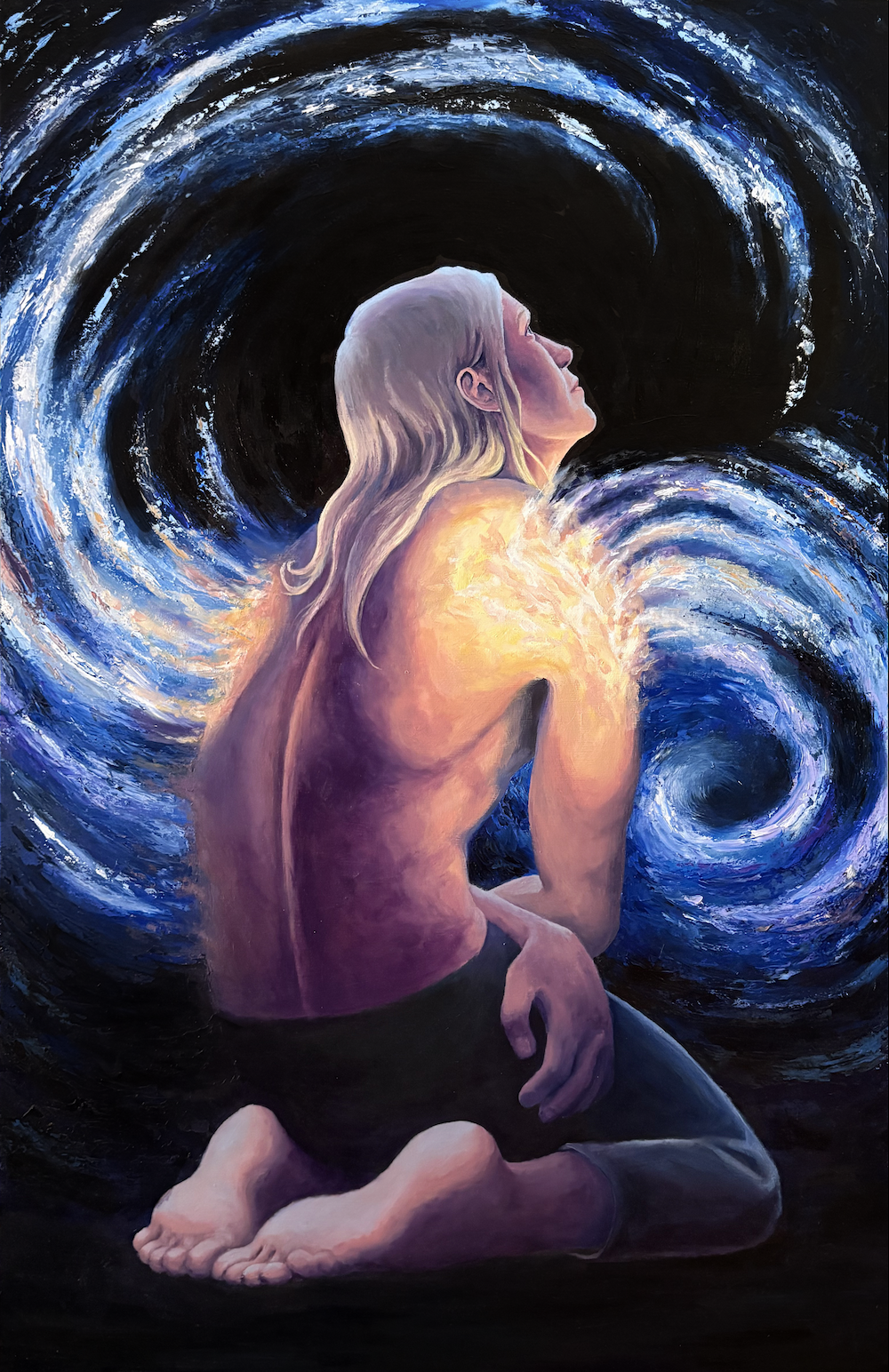 "A Beautiful Infinity (Part II)", Final project at the Freie Kunstschule Köln, Oils on wood, 2026