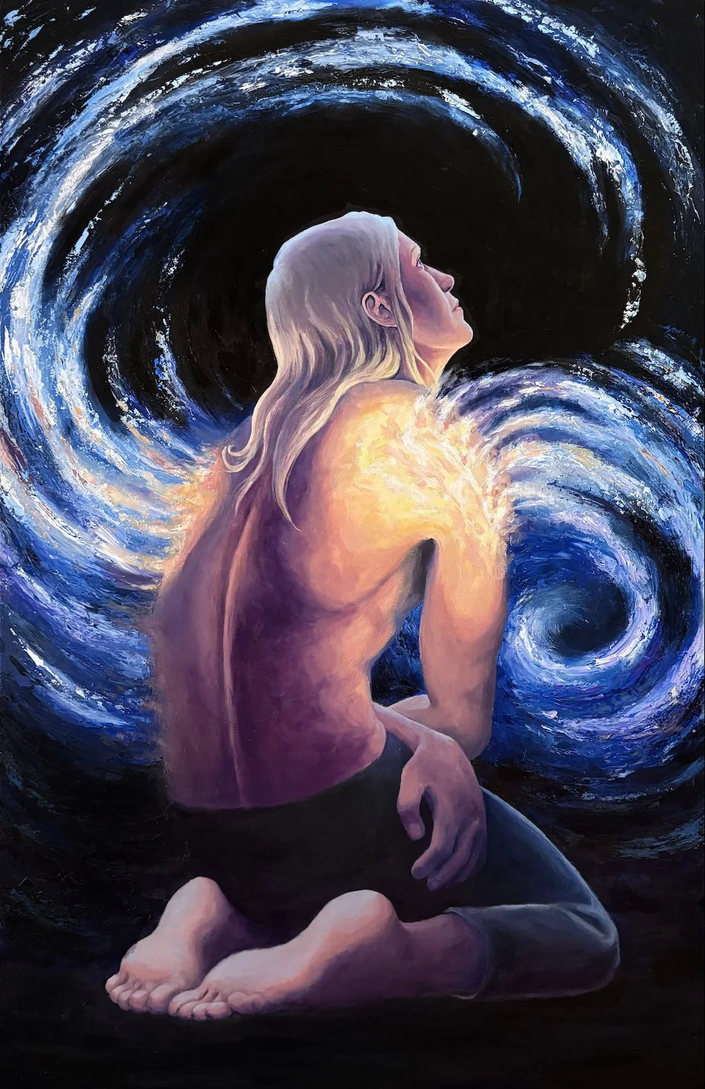 "A Beautiful Infinity (Part II)", Final project at the Freie Kunstschule Köln, Oils on wood, 2026