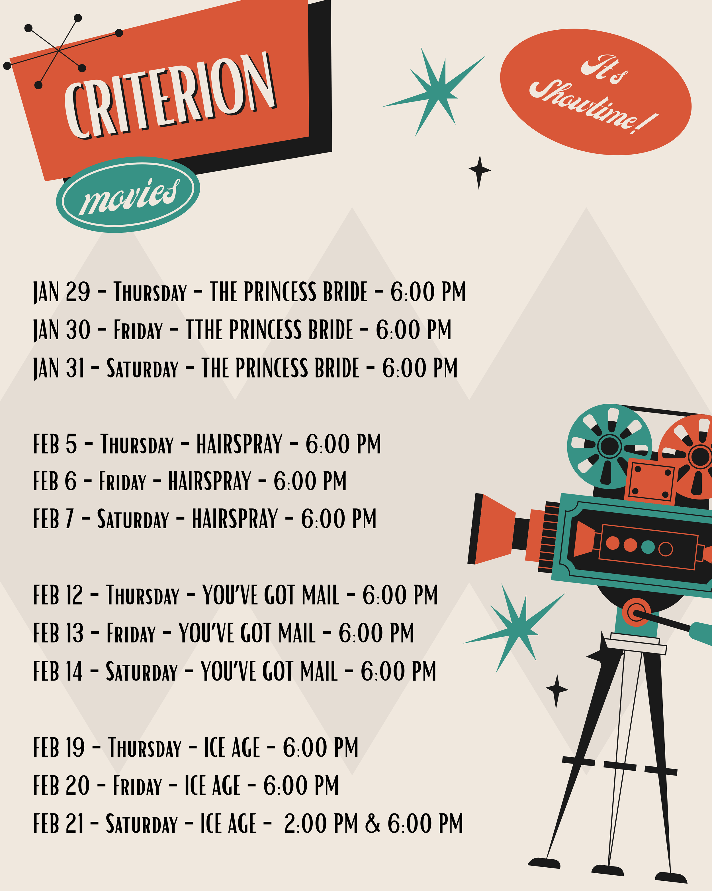 February 2026 Movie Screenings! 