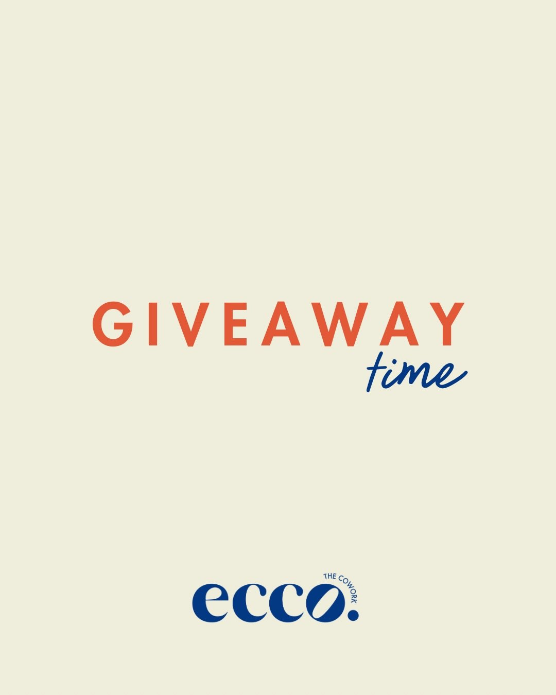 ✨ GIVEAWAY ALERT ✨

We&rsquo;re giving TWO winners two (2) day passes each to experience a full day of productivity, creativity, and focus at Ecco. 

How to enter:
&bull; Like this post
&bull; Tag a friend you&rsquo;d love to work alongside
&bull; Bo