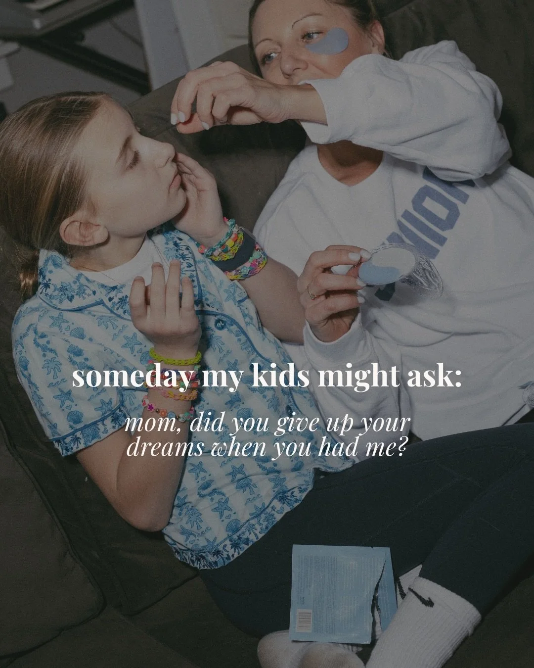 motherhood gets framed like an ending.

like you become less you,
less alive,
more practical.

but what i&rsquo;m learning is:

it&rsquo;s not about choosing between your life 
and theirs.

it&rsquo;s about being honest enough to build a life
where b