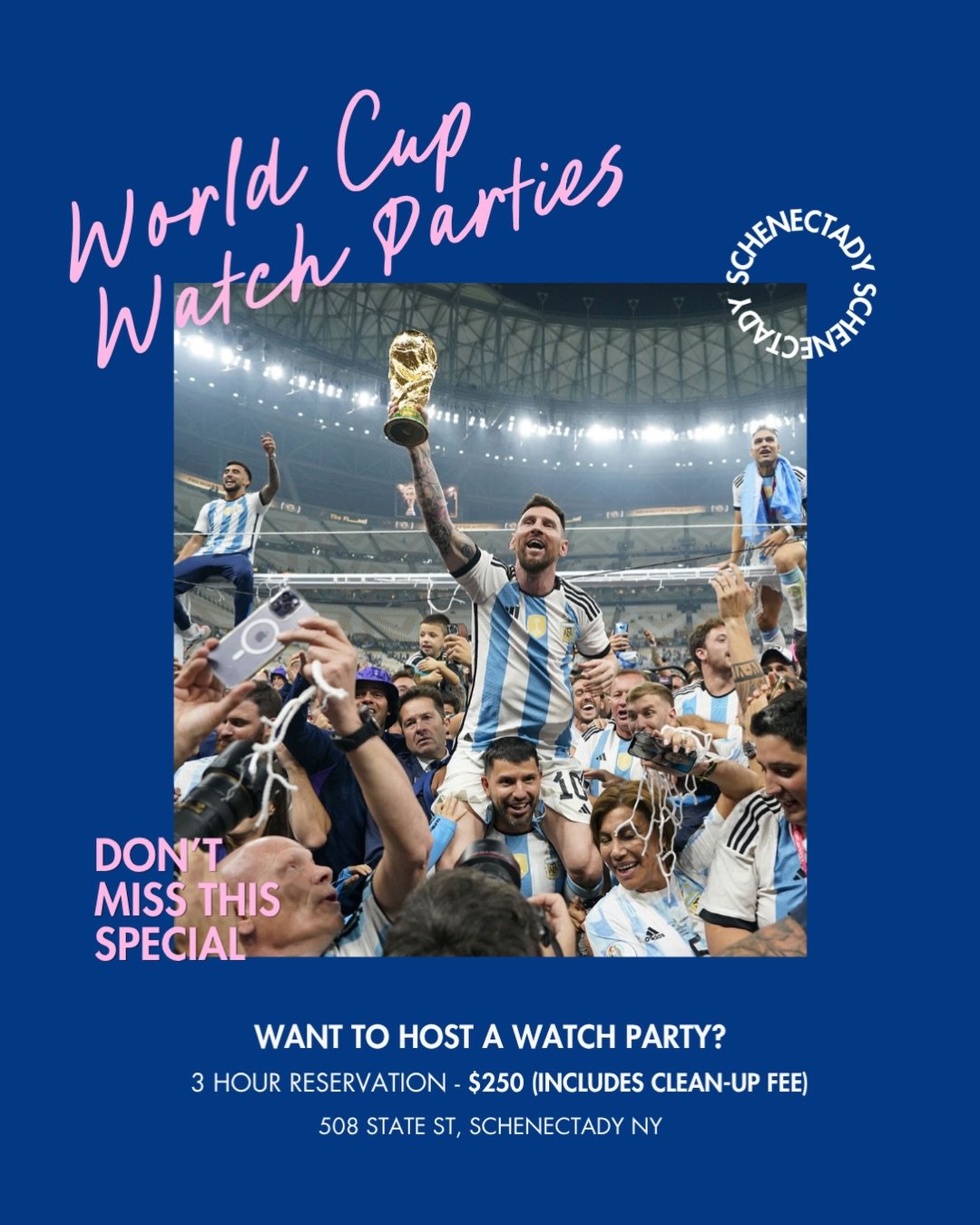 Hosting a World Cup watch party this year? ⚽️🌎

Whether you&rsquo;re planning something casual with friends or a full blown viewing experience, our private event space gives you room to make it your own. Indoor + outdoor access, flexible setup optio