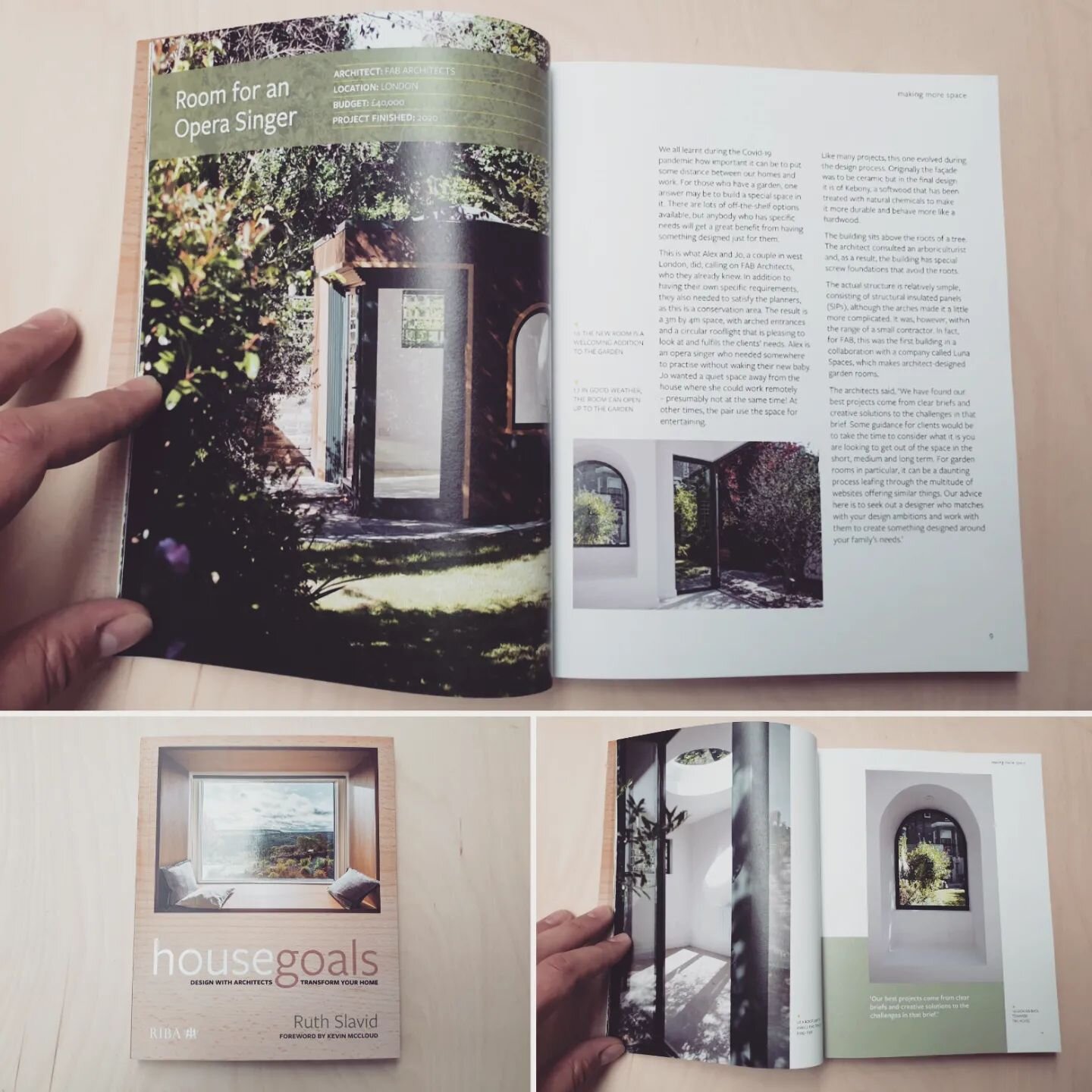 Very proud to see 'A Room for an Opera Singer' featured in this amazing book! 
House Goals: Design with architects, transform your home - showcases the best examples of what can be achieved when homeowners collaborate with RIBA-certified architects t