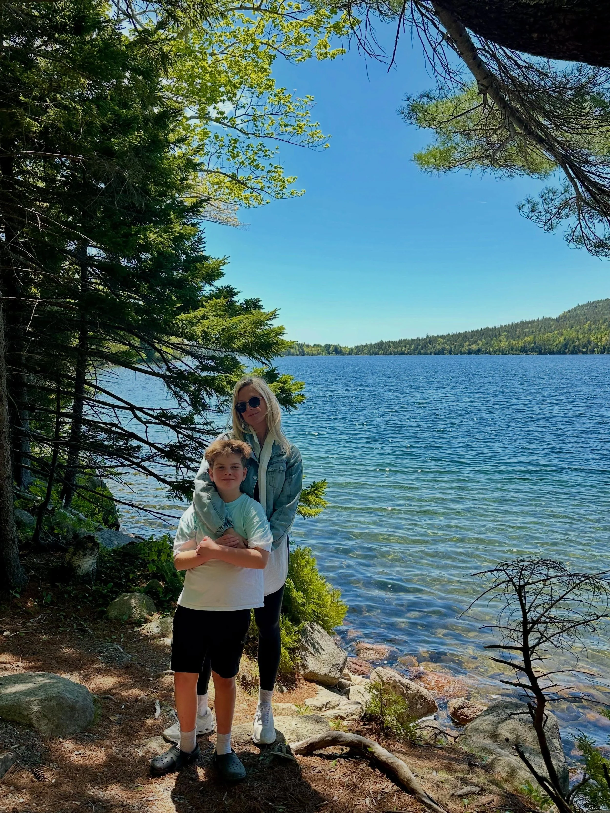 So glad I got to share the magic of Jordan Pond with Bowen today 🖤