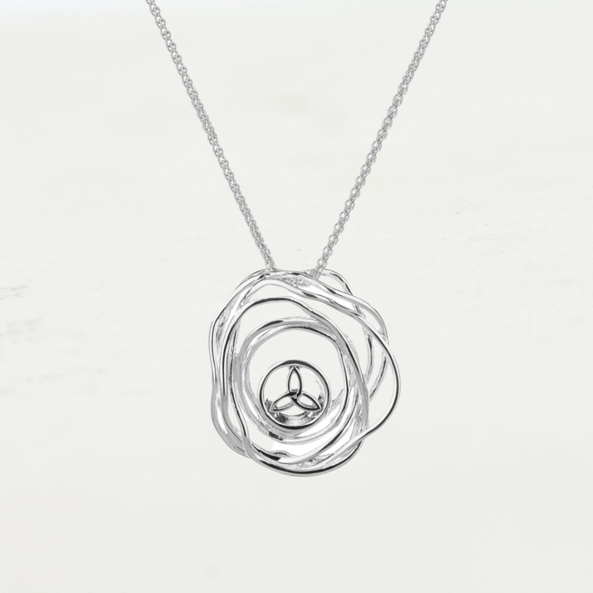 sterling silver celtic cradle of life pendant necklace