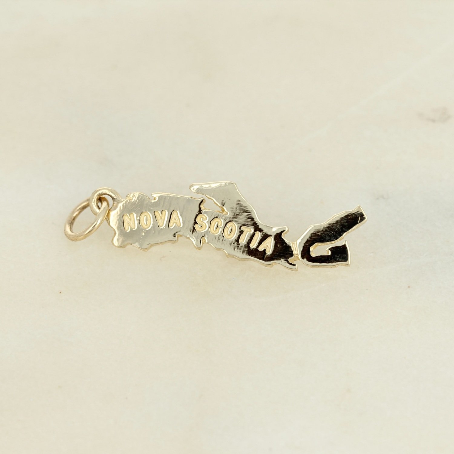 vintage estate 14k yellow gold Nova Scotia dangle charm pendant
