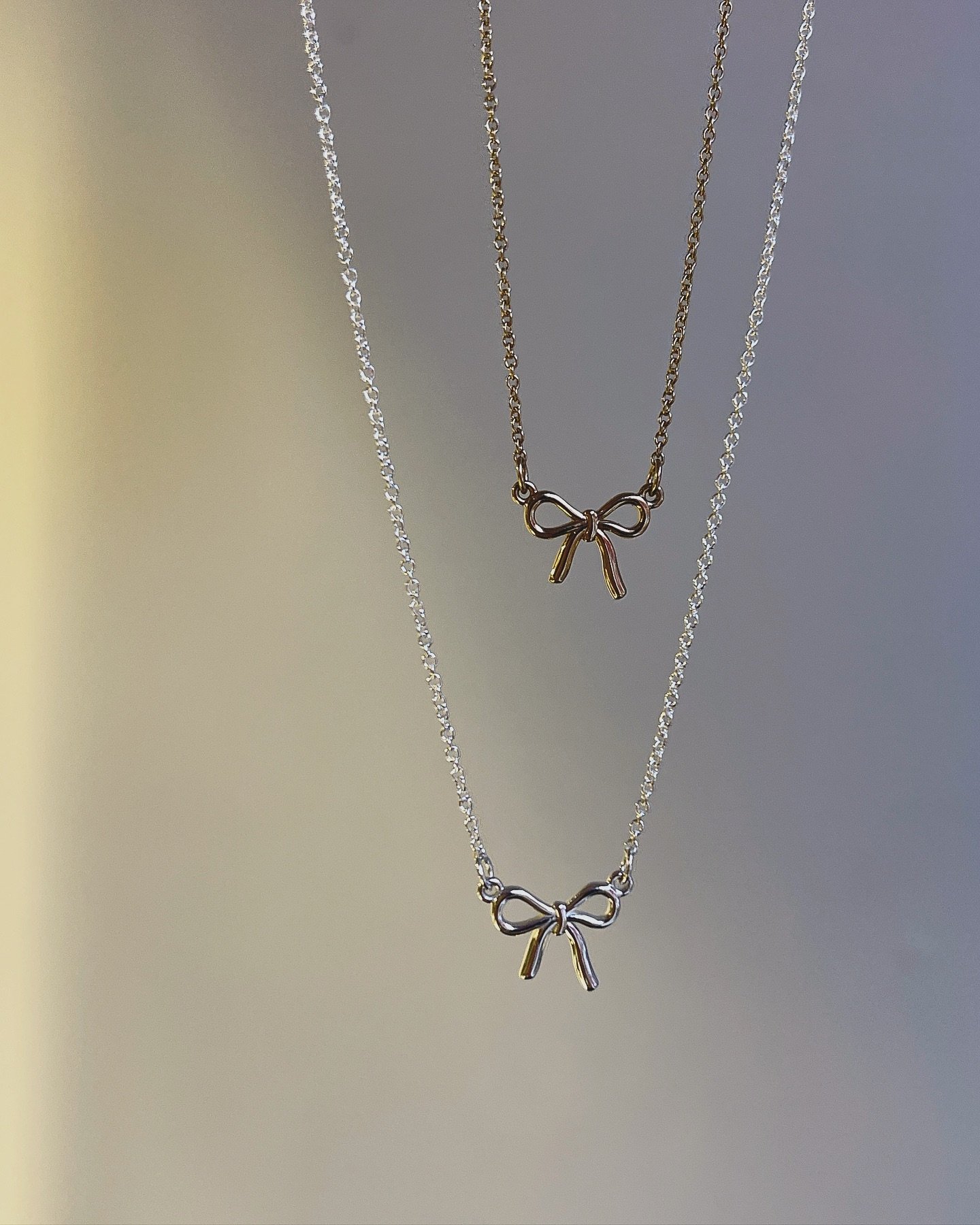 Tied together with a bow 🏹🎀 available in sterling silver, gold plated and solid gold