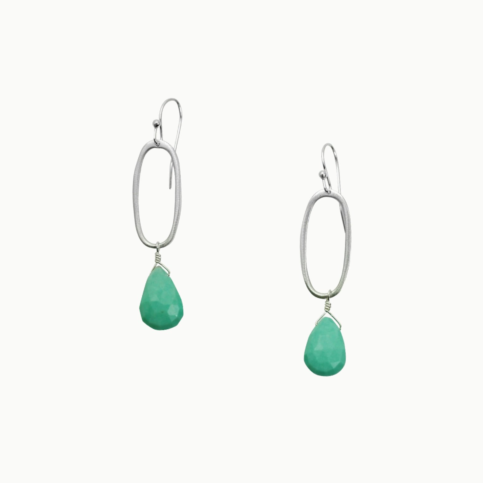 stering silver brushed finish pear shaped turquoise drop dangle earrings