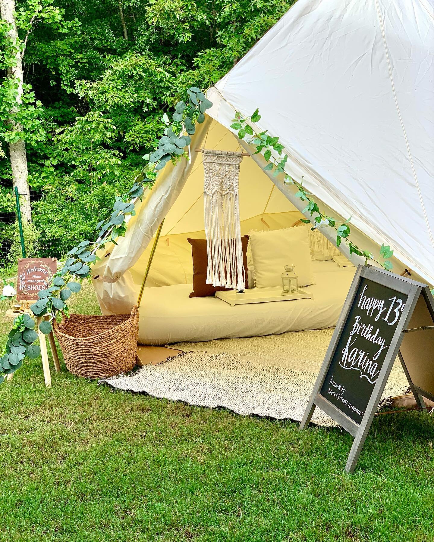 Our Bell tents range from 13-16&rsquo; in diameter and stand just over 10&rsquo; tall.