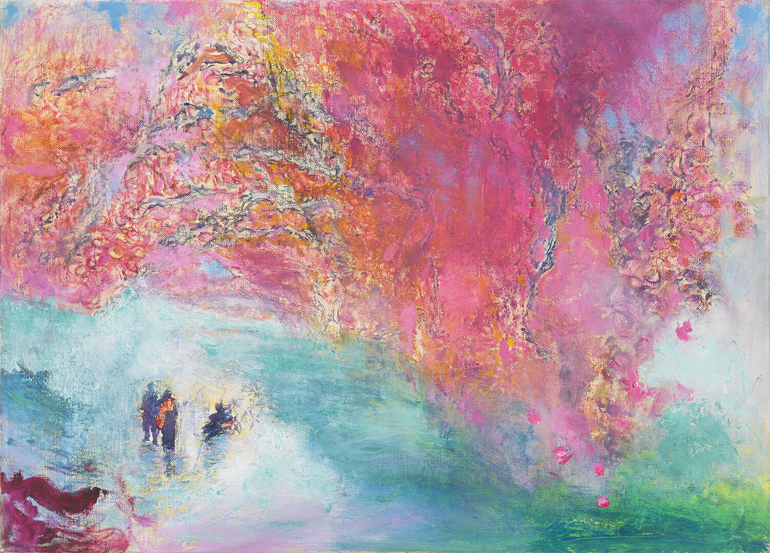 Blossom Allée, c. 1993-98 Oil on linen 16 x 22 inches