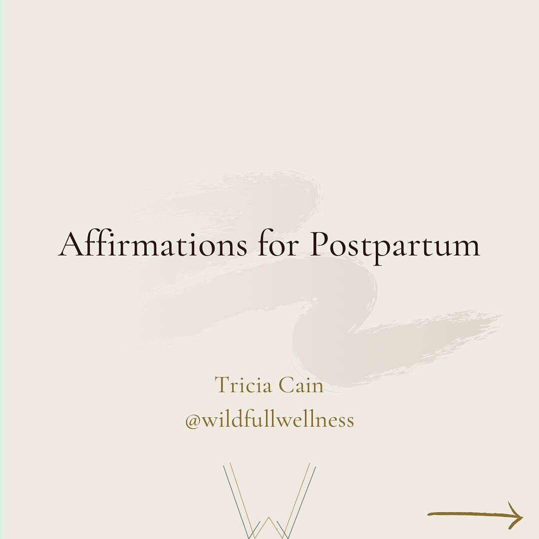 Affirmations for 4th trimester (or anytime postpartum)

Okay friends, I am definitely in the thick of it. I have slowed right down on all my work to completely focus on this postpartum journey + motherhood with my 6 week old and my 2.5 year old. It&r