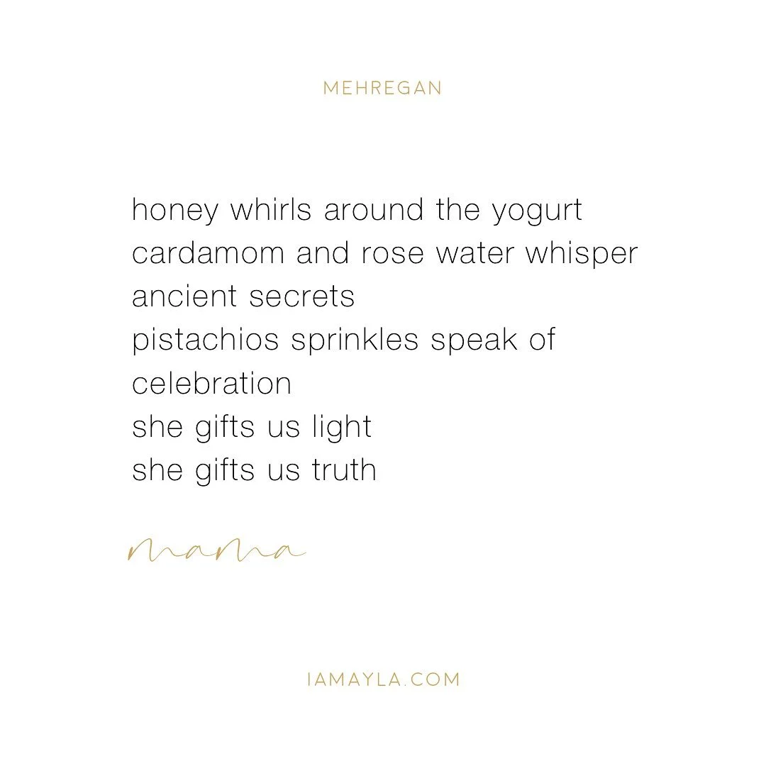 We made Yazdi cakes today for Mehregan and I asked the boys to try and make poems out of the recipe. ✍🏼

These are the results. 💫

Noosh-e jan (may it nourish your soul). 💗

~

Mehregan, the Persian Festival of Autumn, is an ancient Iranian festiv