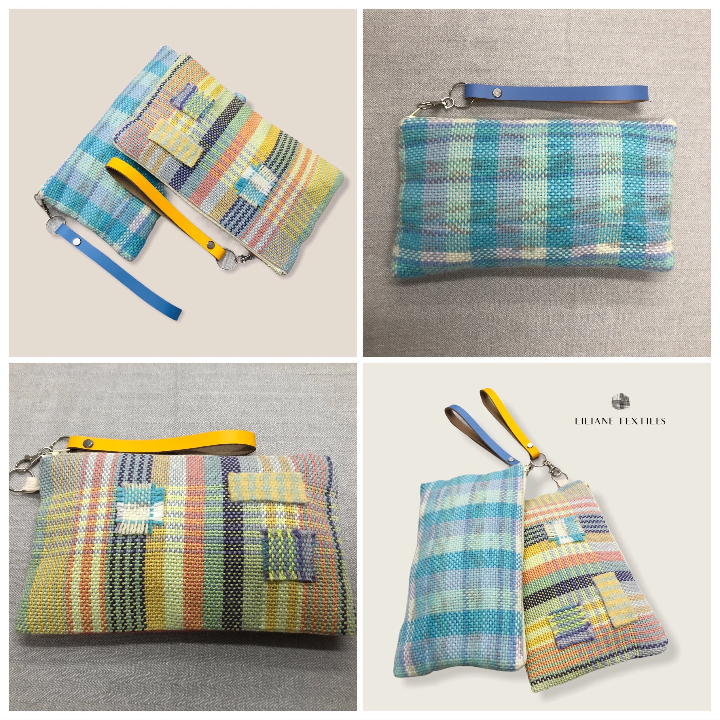 Medium Oblong Purse Bags - Woven Patch