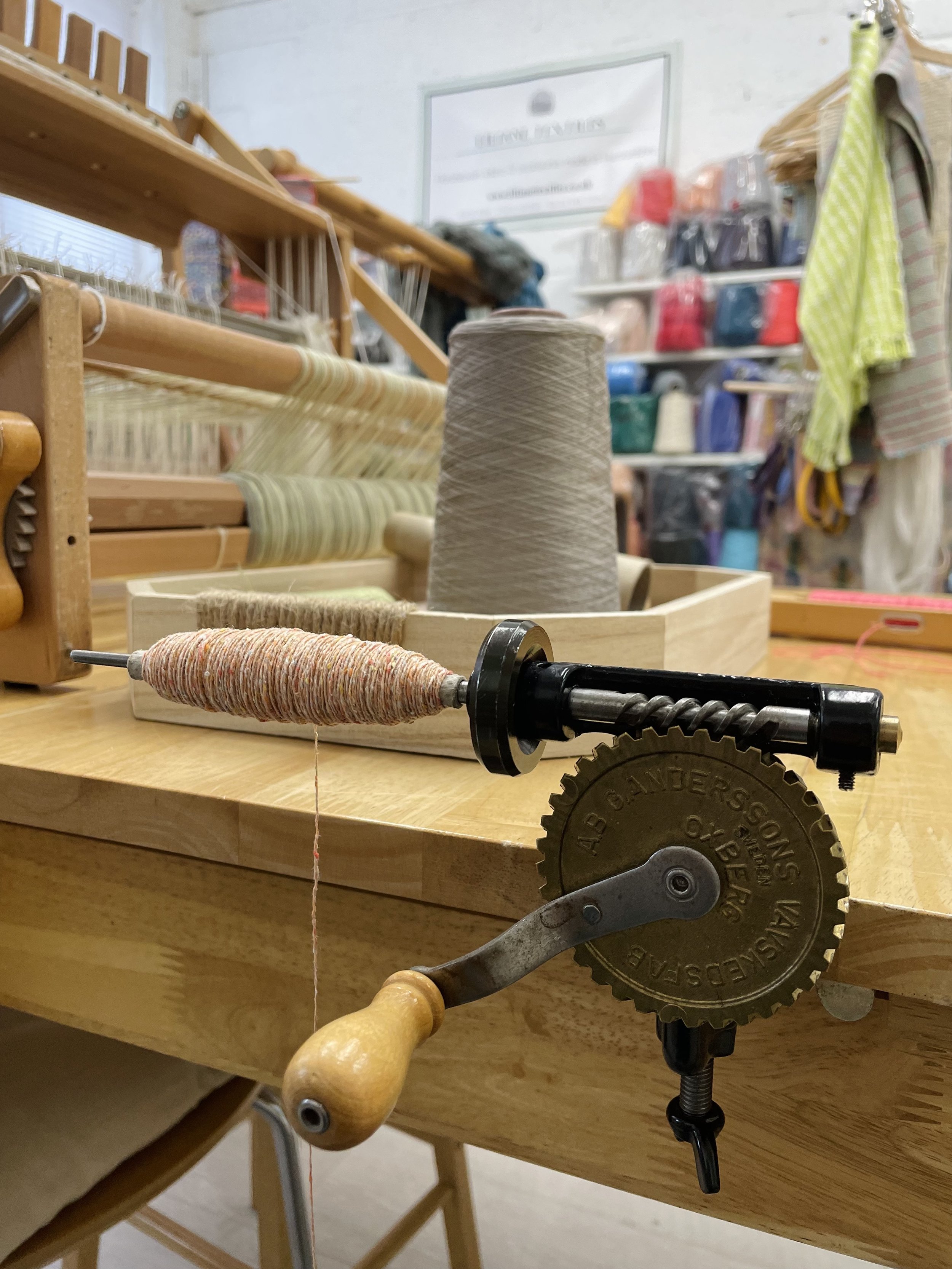 workshop bobbin winder in Baldock studio.jpg