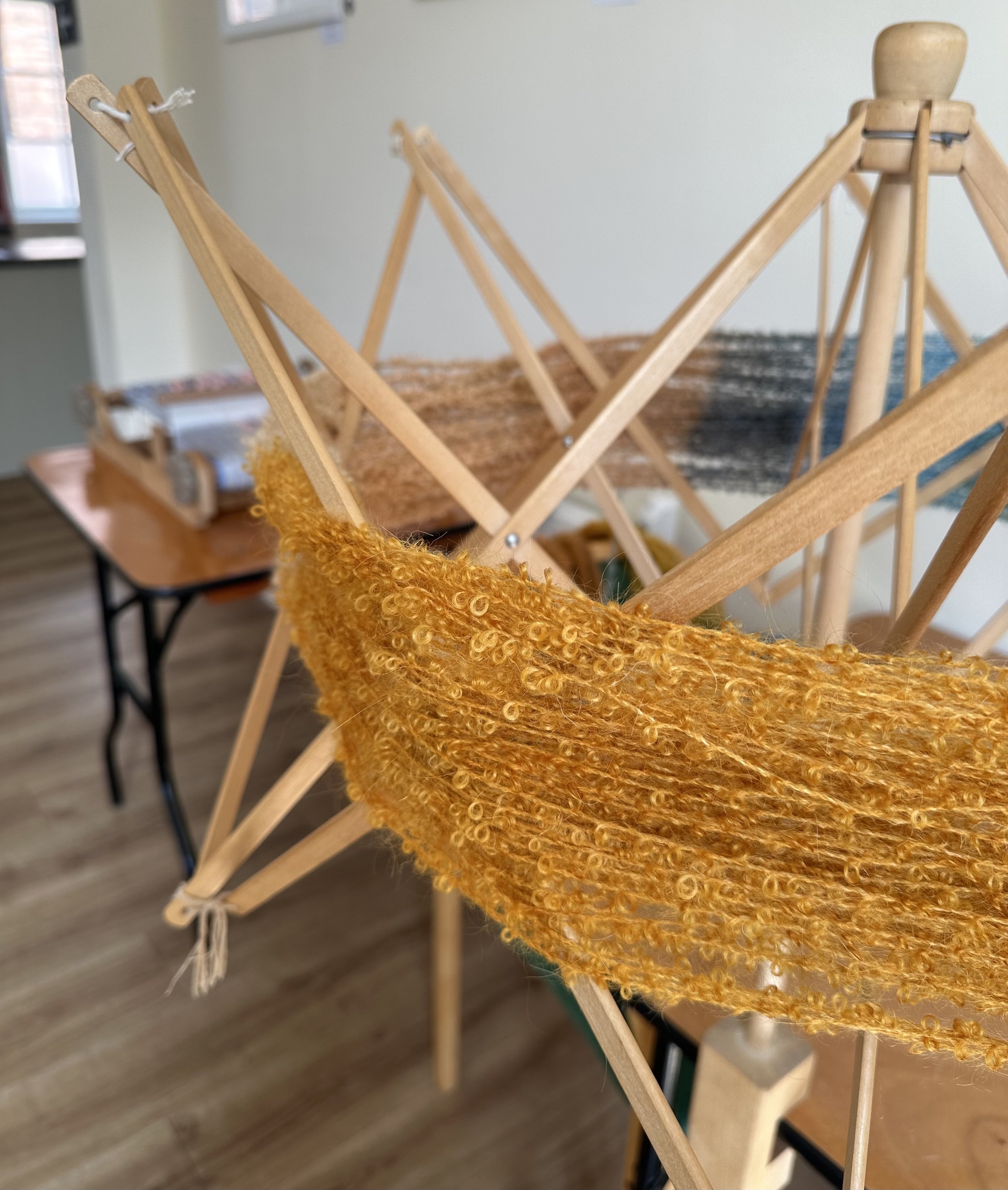 Hand dyed yarn process Amber azure.jpg