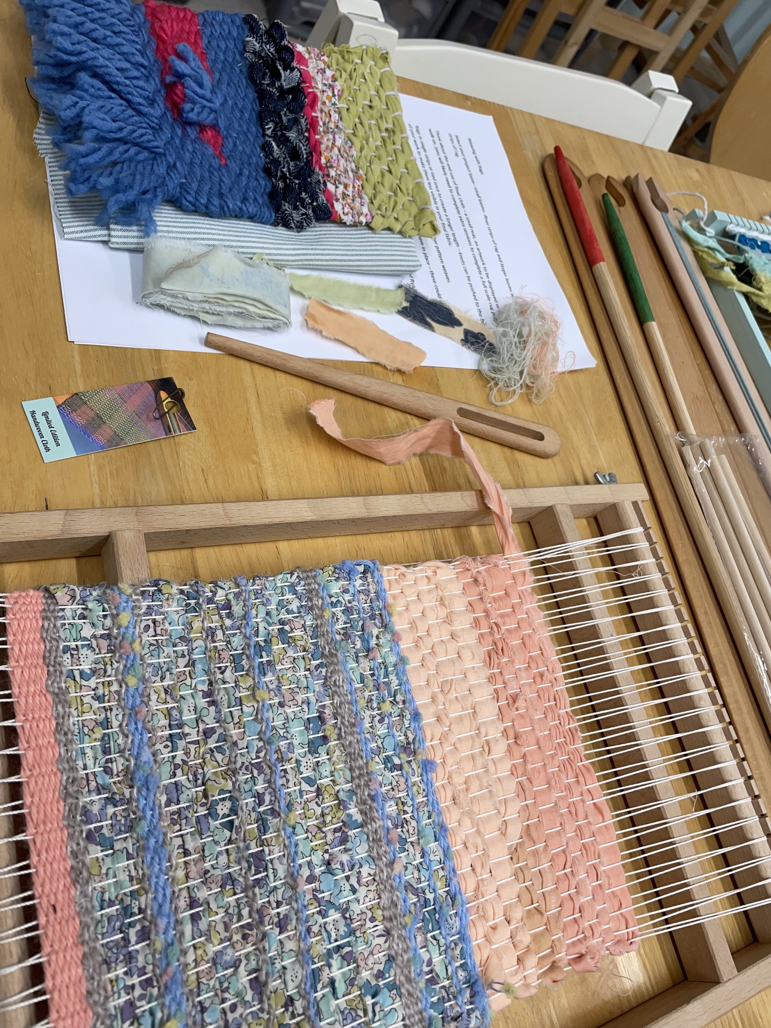 Weaving on a frame with rags.jpg