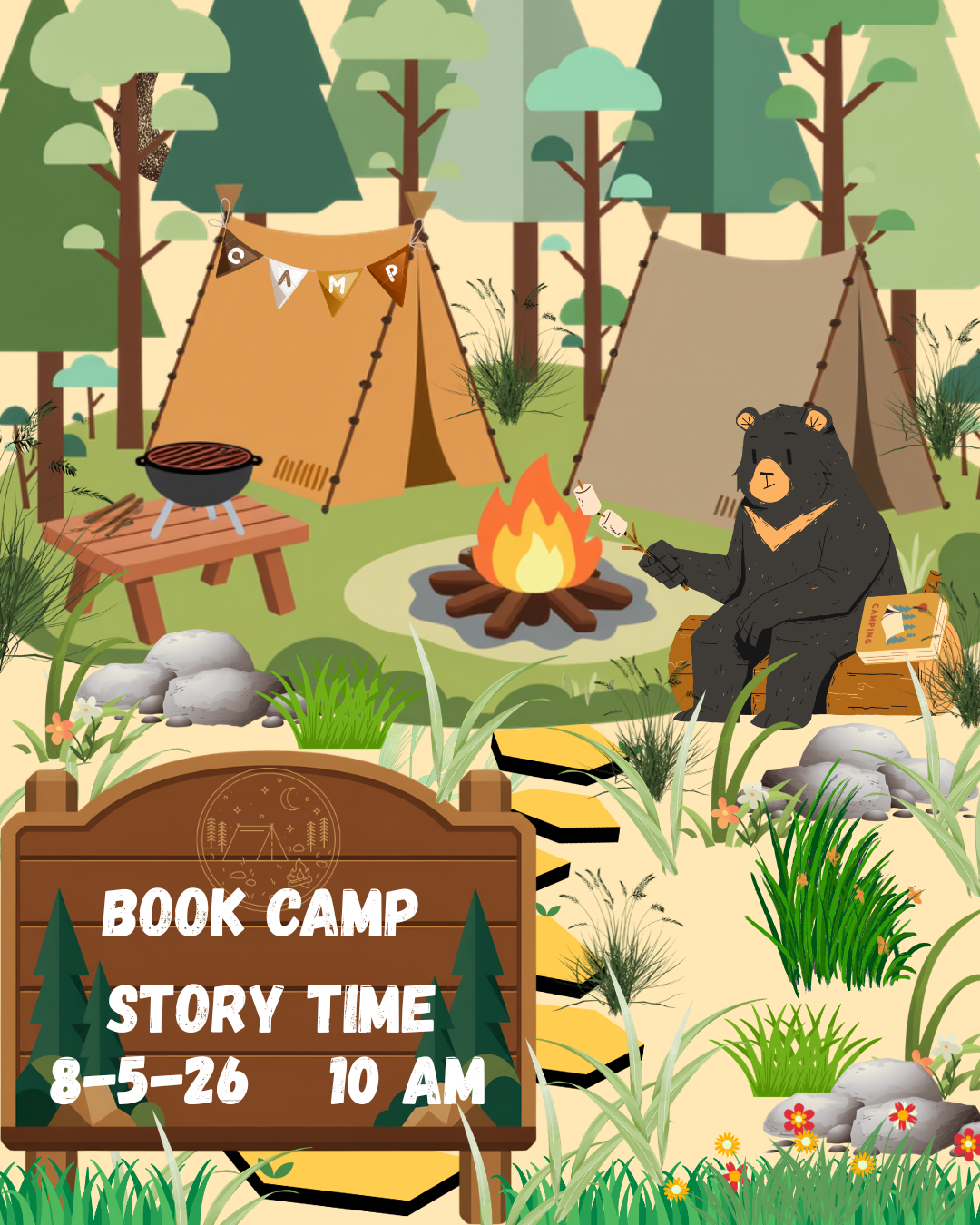 Camp out Story Time with Mr. Karber