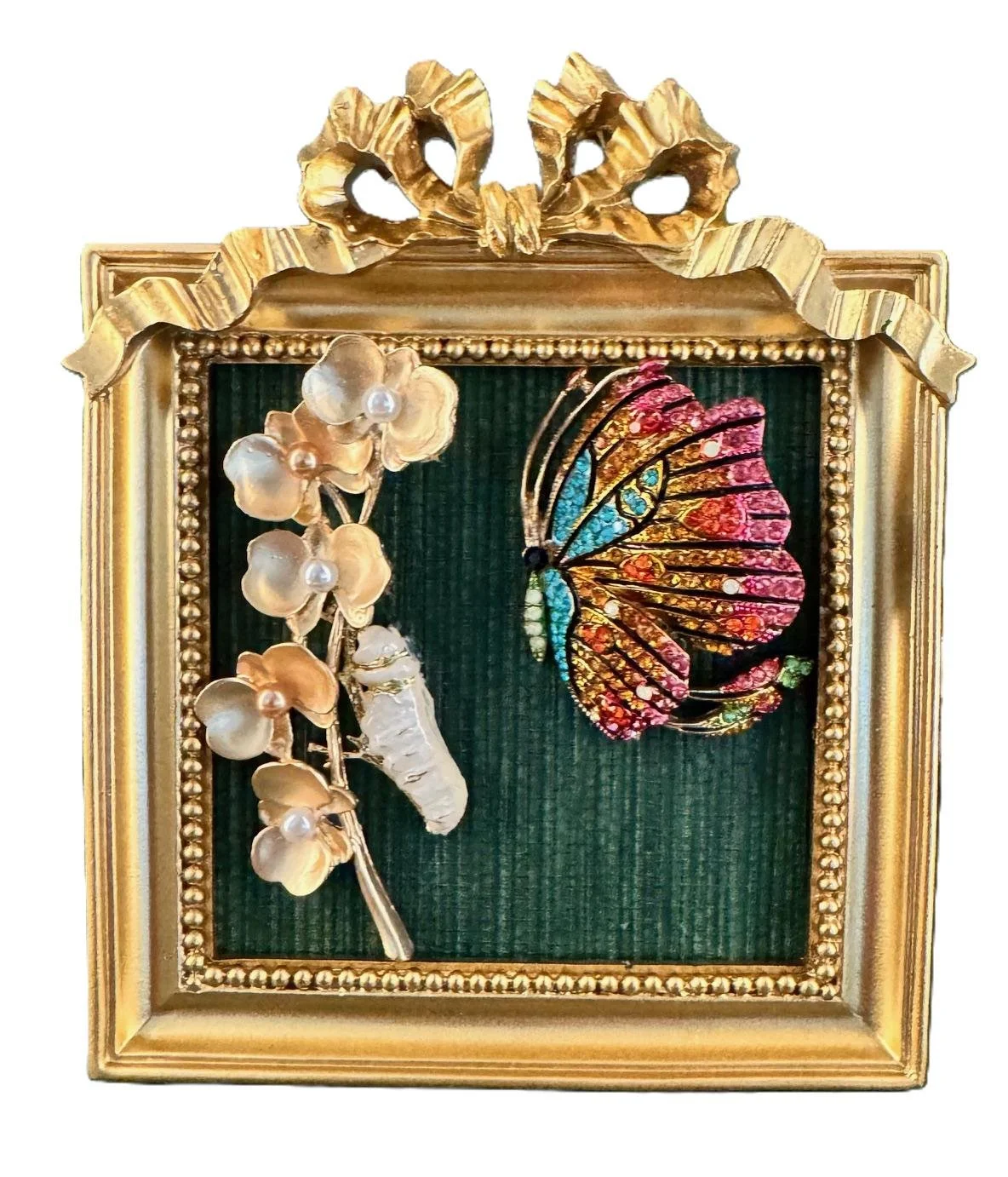 Chrysalis, square bow frame, $65