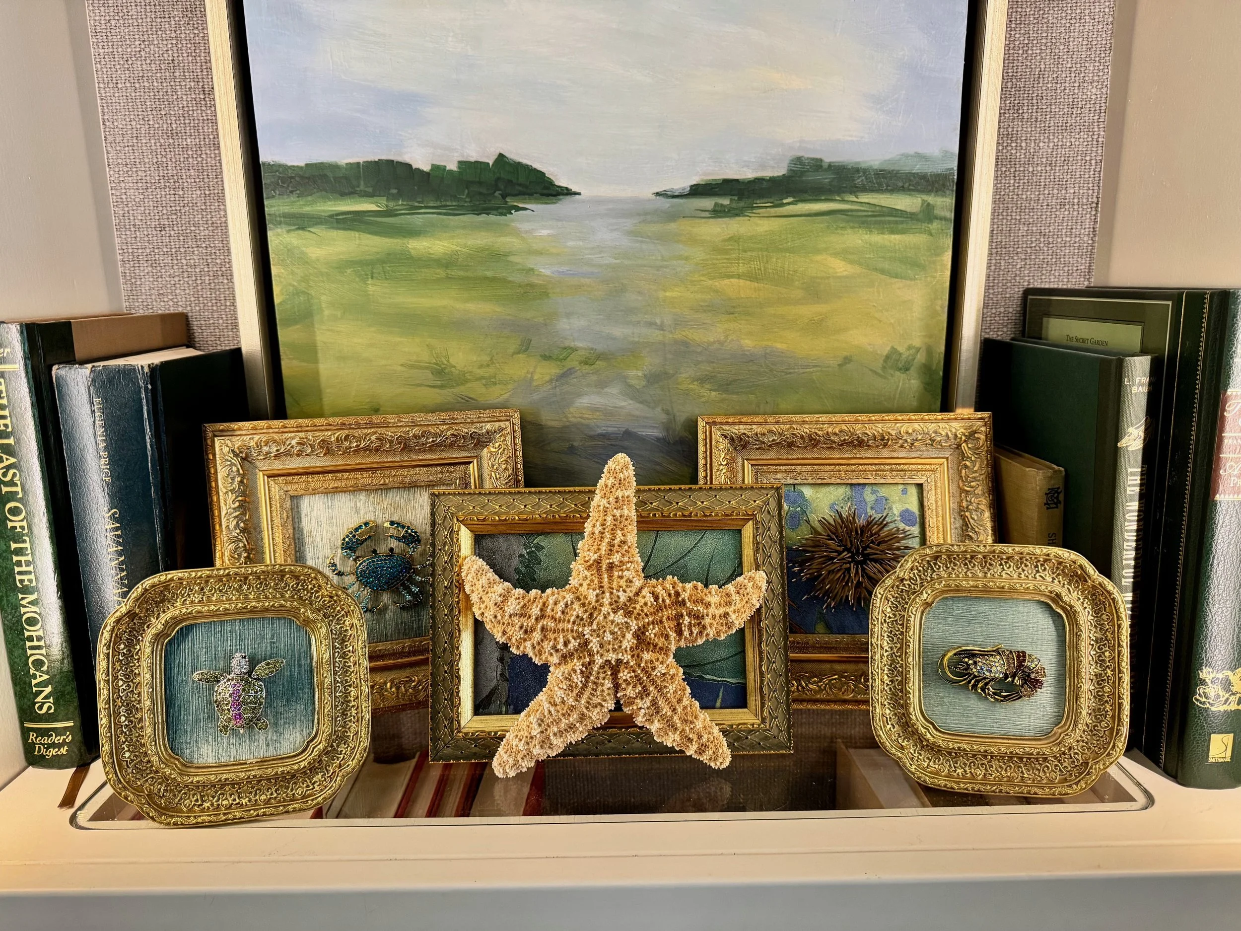 Objects from the Sea Bookshelf Grouping