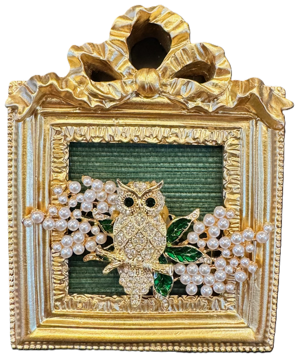 Wise Owl in Pearl Branch, $65